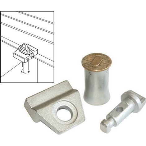 Gruppo Occhioli Fissaggio Lucchetto per Basculante Potente 2830B/40/630