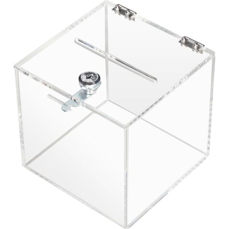 HMF 46919 Spendenbox Acryl Würfel, 15 x 15 x 15 cm (1/5)
