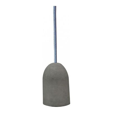 Opjet 010633 - Lampe Suspendue douille ciment E27 max.40W - Câble textile 3m - Prise murale (1/2)