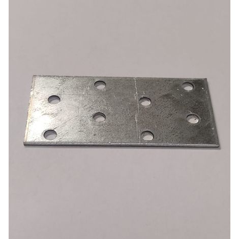 LASTRINA PIANA DI CONGIUNZIONE 80X40X2MM- IN ACCIAIO ZINCATO