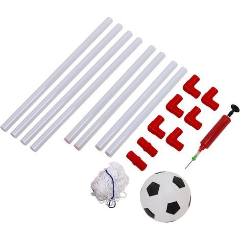 Mini filet de but de Football pour enfants, intérieur et extérieur, ensemble avec pompe à ballon, jouet de Sport pour enfants (1/5)
