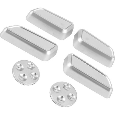6-teiliges Set Abdeckungen für die automatischen Sitzverstellknöpfe aus Aluminiumlegierung, passend für Tesla Model 3/Y/X/S