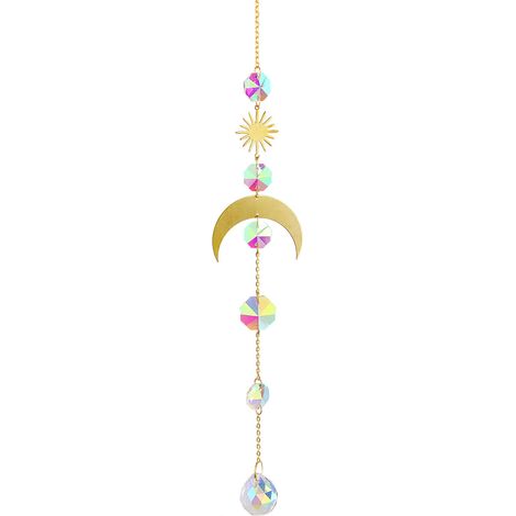 Prisme Cristal - Créateur d'Arc-en-Ciel pour Fenêtre et Intérieur - Décoration Solaire Suspendue - 1 Pièce (1/5)