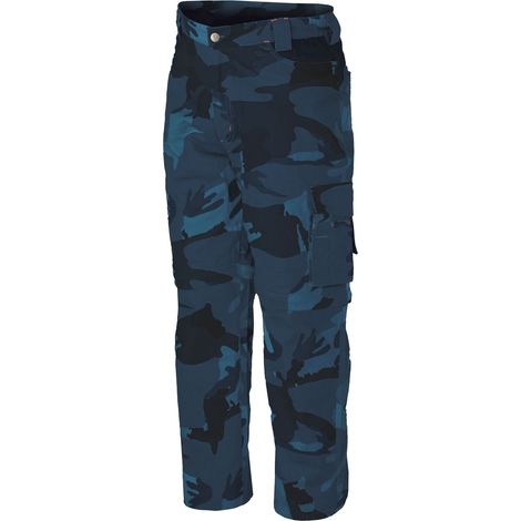 Industrial Starter Zip Camouflage 8029N Arbeitshose - S - Grau