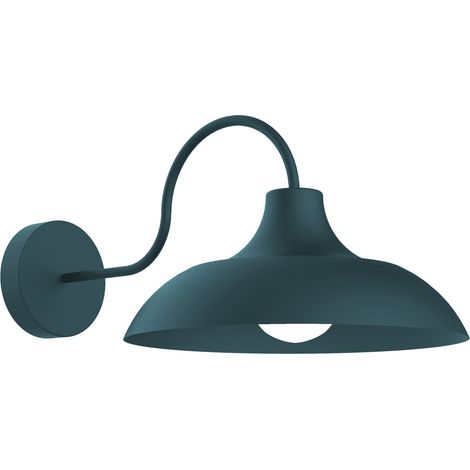 LUMICOM  PARIGINA Applique, 1X E27, max 42W, metallo, blu mediterraneo, D.30cm