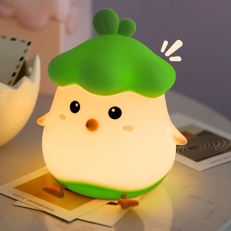 Wiederaufladbares USB-Nachtlicht mit Touch-Dimmfunktion, Kinder-Nachttischlampe für Schlafzimmer, Kinderzimmer und Wohnzimmer (1/5)