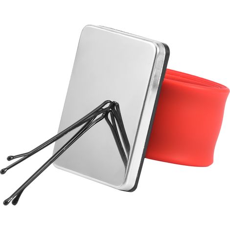 Bracelet magnétique pour pinces à cheveux, accessoire de coiffure (rouge) (1/5)