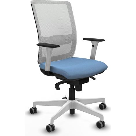 Chaise de bureau piqueras y crespo Haches blanc mousse injectée (1/2)