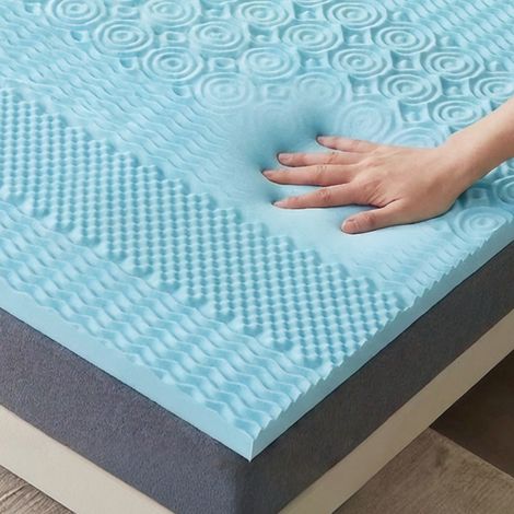 CASABEL Surmatelas 140 x 190 cm Mousse à Memoire de Forme