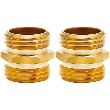 adaptateurs pour tuyau d'arrosage mâle-mâle 3/4" à double raccord mâle (1/5)