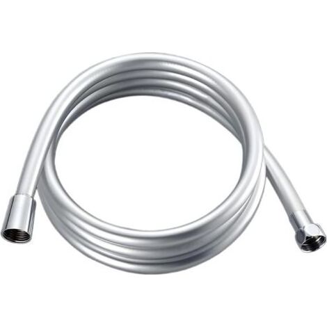 Tuyau de douche universel, 1,5 m, flexible et lisse, en PVC, anti-torsion, protection contre la corrosion, résistant à la pression, tuyau de rechange durable, argenté (1/5)