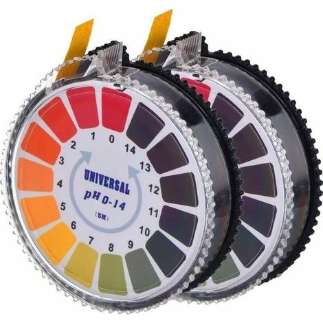 Papier Test PHPapier Bande Testeur 2 RouleauxBandelette PH Piscine Indicateur Mesure De PH Gamme ComplTe 0-14 COUPE ONGLES (1/5)
