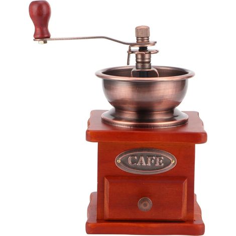 Moulin à café manuel à manivelle avec mouture réglable pour expresso, cafetière à piston et café filtre, idéal pour la maison, le bureau et les voyages.-AquaForge (1/5)