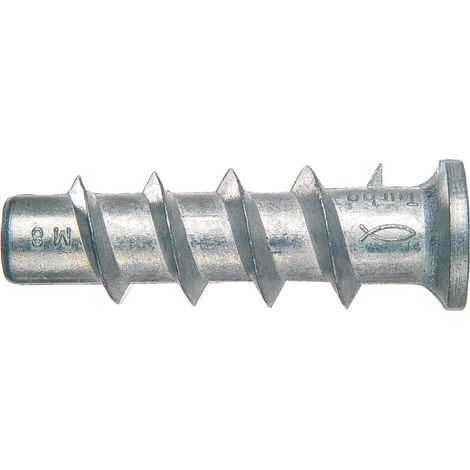 Fischer 25x Turbo anclaje para hormigón celular FTP M 6 metal - 078415 (1/3)