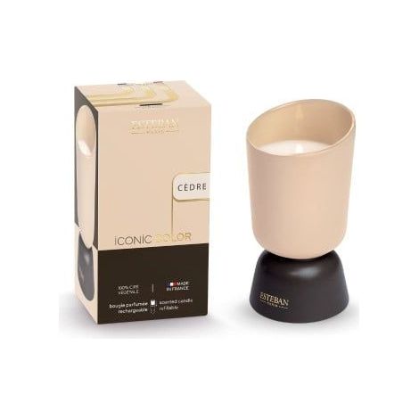 Esteban-Paris Candela Profumata Ricaricabile Iconic Color 220 g - Cedro