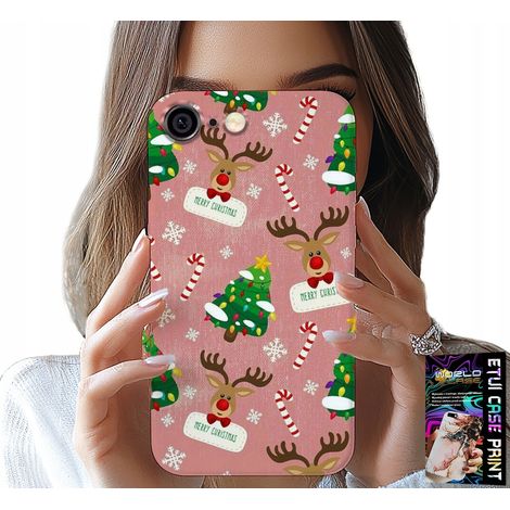 Custodia per iPhone 6 / 6S - Motivo natalizio con renne e albero di Natale (1/5)