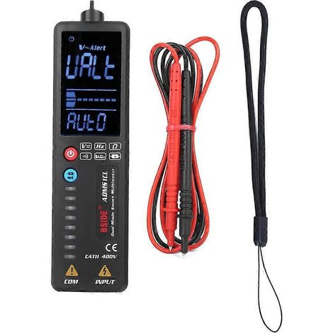 Digitales LCD-Multimeter mit zwei Betriebsmodi: Spannungsdetektor, Widerstands- und Frequenztester