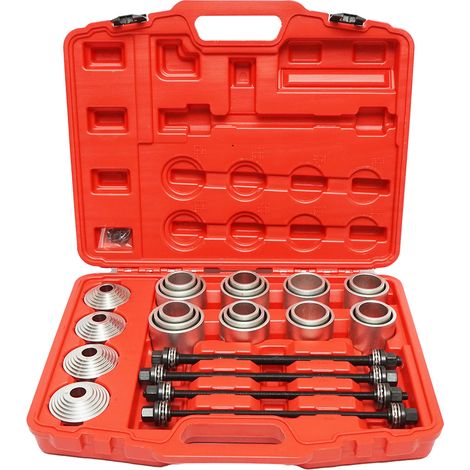 Set pressa per estrazione, montaggio e smontaggio boccole, cuscinetti, 28 pezzi Breckner Germany (1/5)