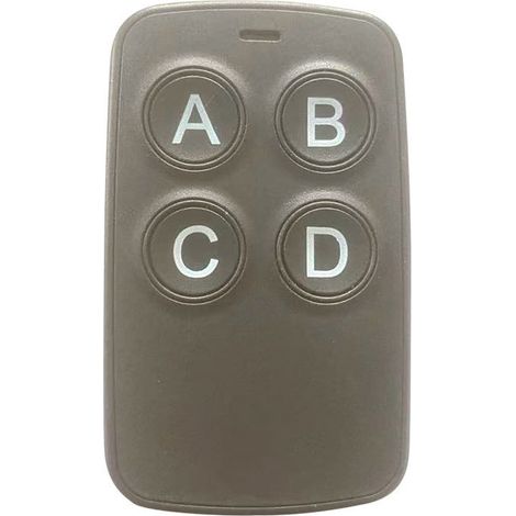 Télécommande sans fil universelle pour volets roulants, portes de garage et barrières d’accès – Fréquence 250–868 MHz, compatible multi-marques, noir yun (1/2)