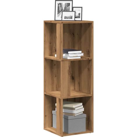 Mueble de esquina madera ingeniería roble artisan 33x33x100 cm vidaXL