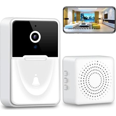 Kabellose Video-Türklingel mit 1080p-Kamera, HD-Nachtsicht, Gegensprechanlage und Smart-Home-Sicherheit (1/5)