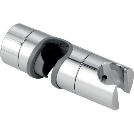 Supporto scorrevole in abs cromato  per asta 18-25mm cromo (1/5)