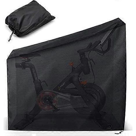 Housse de protection pour vélo d'appartement Peloton, vélo droit d'intérieur, protection contre la poussière et le soleil, pour vélo d'extérieur, coloris noir. (1/5)