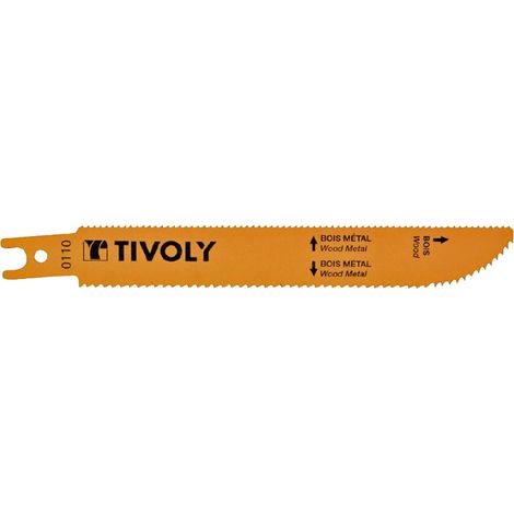 Lot de 2 Lames de scie sabre L150mm Bois, MDF, Plastiques, Epoxy, Tôles coupe avant-arrière et en plongée TIVOLY (1/3)