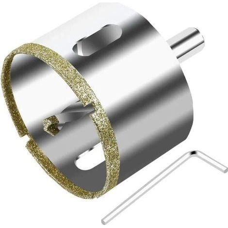 autres – Scie cloche diamantée 68 mm – Pour verre, carrelage, céramique, marbre, granit – Coupe nette sans éclat – Foret pilote inclus (1/4)