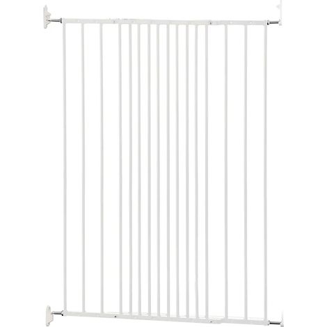 Safetots Barrière D'escalier Extra Haute À Vis Pour Bébé, Hauteur 103,5cm, 62,5cm - 106,8cm, Couleur Blanc (1/5)