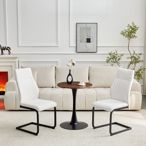 Conjunto mesa comedor y 2 sillas MDF 60 cm OKMYHOME (1/5)