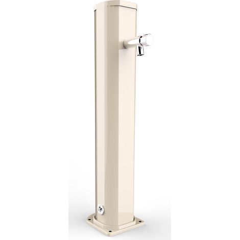 Fontana Lavapiedi da Giardino con Rubinetto Temporizzato Arkema Jolly Bianco Crema (1/5)