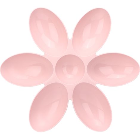 Filiyano-Gamelle rose résistante à six feuilles pour chats et chiens (1/5)