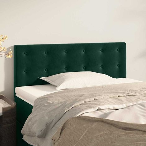 vidaXL Cabecero de terciopelo verde oscuro 80x5x78/88 cm (1/5)