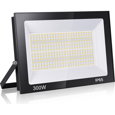 300W 30000LM Projecteur LED Extérieur 3000K Blanc Chaud Spot LED Extérieur IP65 Etanche Projecteur LED pour Terrasse Jardin Parc Garage Cour Entrée (1/5)
