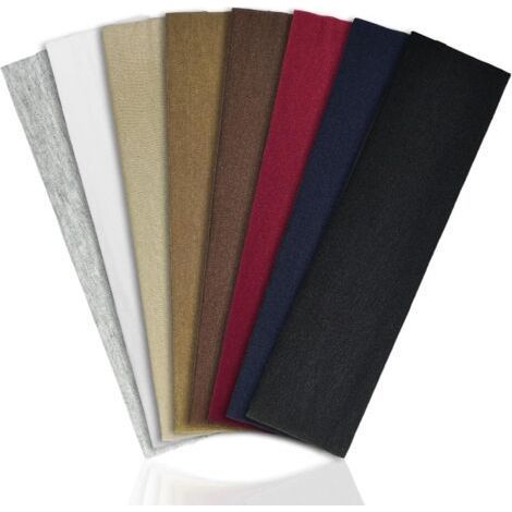 Bandeau Cheveux Femme Homme, Lot de 8 Bandeaux Mode pour Femmes, Sport Yoga Élastique Antidérapant, Accessoire Cheveux Léger pour Running, Exercice et Usage Quotidien-Karteo (1/5)
