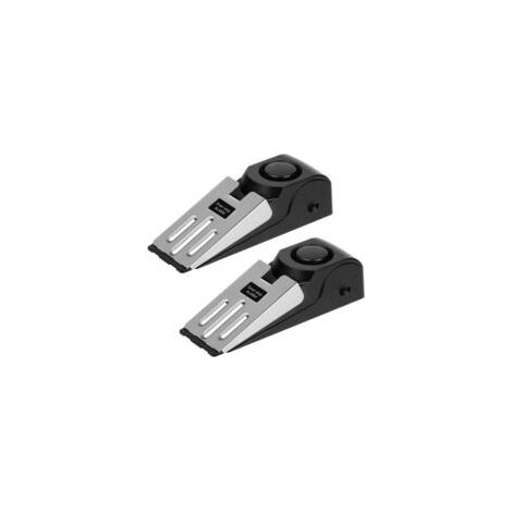 Cale Bloque Porte avec Fonction Alarme, 2PCS Butée de Porte avec Alarme, Cale Porte avec Alarme 120 DB, Porte de Sécurité à Réglable pour la Protection Personnelle de la Maison,Voyage (1/5)