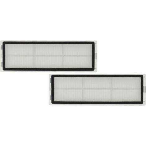 vhbw 2x filtro HEPA con marco compatible con Xiaomi Mijia 1C STYTJ01ZHM, Mi Robot Vacuum Mop 1C, Mijia 1C robot aspirador - Filtro de aire, 15 x 5 x 1,4 cm