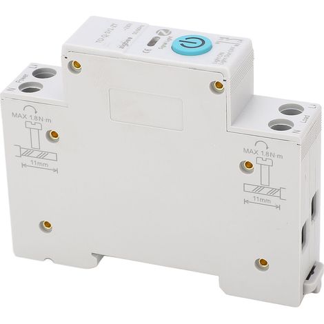Interrupteur différentiel intelligent 1P sans fil, télécommande de coupure pour appareils électroménagers, 90-240V 63A, disjoncteur connecté (1/5)