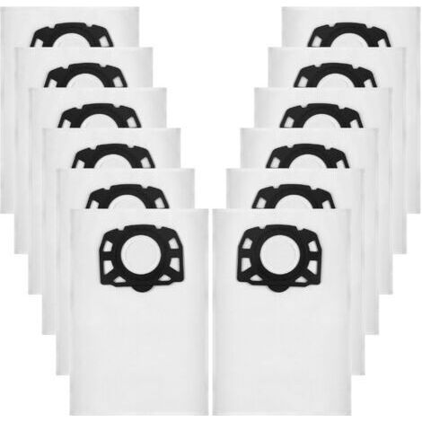 12 Sacs d'aspirateur KFI 357, adaptés aux aspirateurs eau et poussière Kärcher WD3 WD2 Plus KWD3 KWD2 KWD1 MV3 WD3.200-WD3.800M SE4001 SE4002 (1/5)
