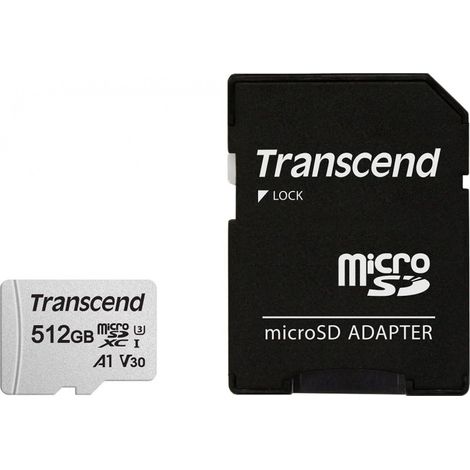 Transcend 300S-A microSDXC Class 10 UHS-I U3 V30 A1 512GB (1/3)