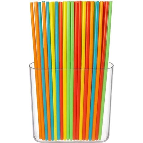 Support de paille à suspendre pour mur d'armoire, organisateur de pailles réutilisable en plastique pour comptoir de cuisine, placard, boisson (1/5)