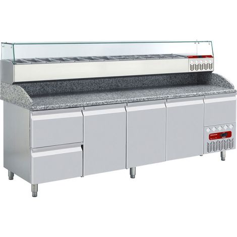 Ensemble table frigo + structure réfrigérée - Diamond (1/5)