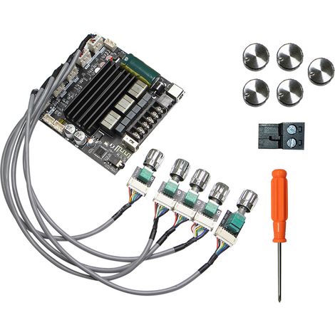 Carte amplificateur de son ZK-ST21, Module d'alimentation numérique Bluetooth 100W 200W 2.1 canaux
