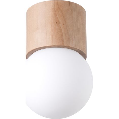 Plafoniera Mystic 1 G9 in legno naturale Lumilo 11.139.90 (1/5)