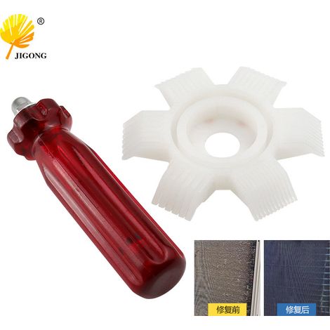 Outils pour la réfrigération : brosse pour condenseur de climatiseur, peigne à ailettes d’évaporateur, peigne à ailettes de climatiseur. (1/5)