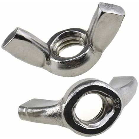 M8 Écrous à Oreilles Papillon (Paquet de 25) Zingué pour aux Boulons et Fixations - Attaches a Toute Epreuve Norme Certifiée ISO965 DIN315 M8 (19mm x 38mm) (1/5)