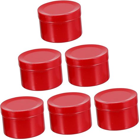 6pièces Lot de Pots à Bougies Vides pour Fabrication De Bougies Et Contenant pour Cosmétiques DIY (1/5)