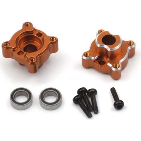 Aluminum Rear Hub Set (Orange/2pcs)