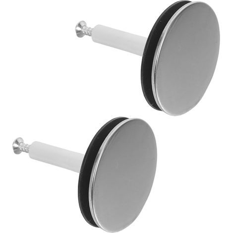 2 bouchons de baignoire, cuivre, argenté, pour salle de bain (1/5)